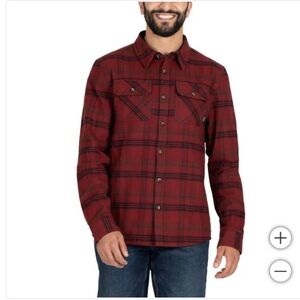 NWT Colorado Clothing Men Flannel RED - size S